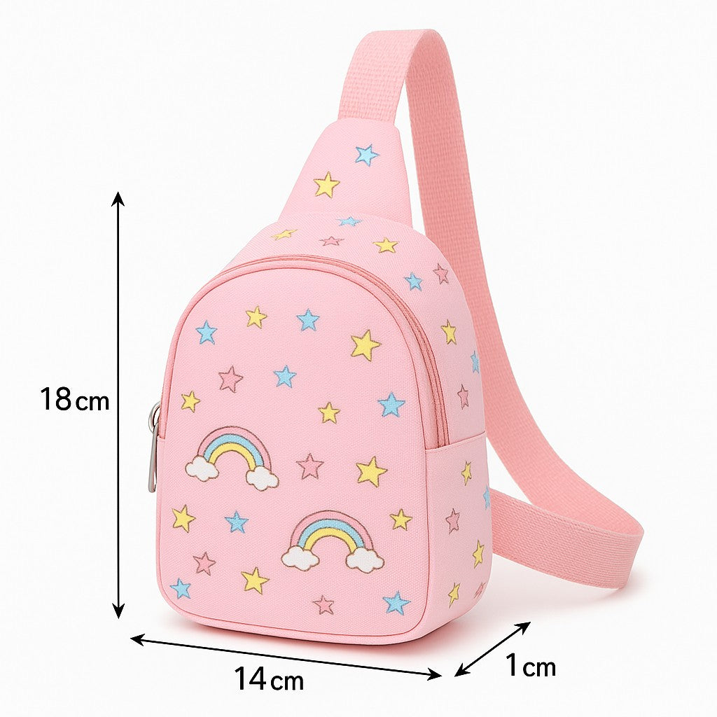 Kids Sling Chest Bag – Cartoon-Inspired Crossbody (Unisex, Ages 5–7)