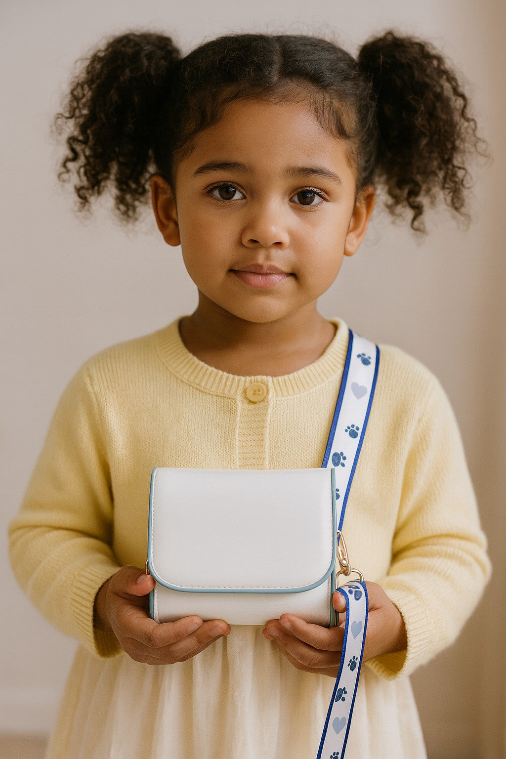 Kids Patent Mini Crossbody (White or Black) with Random Cartoon Surprise