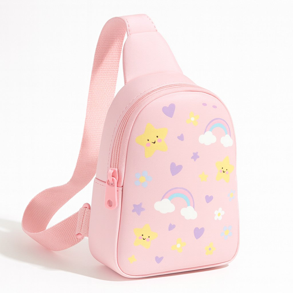Kids Sling Chest Bag – Cartoon-Inspired Crossbody (Unisex, Ages 5–7)