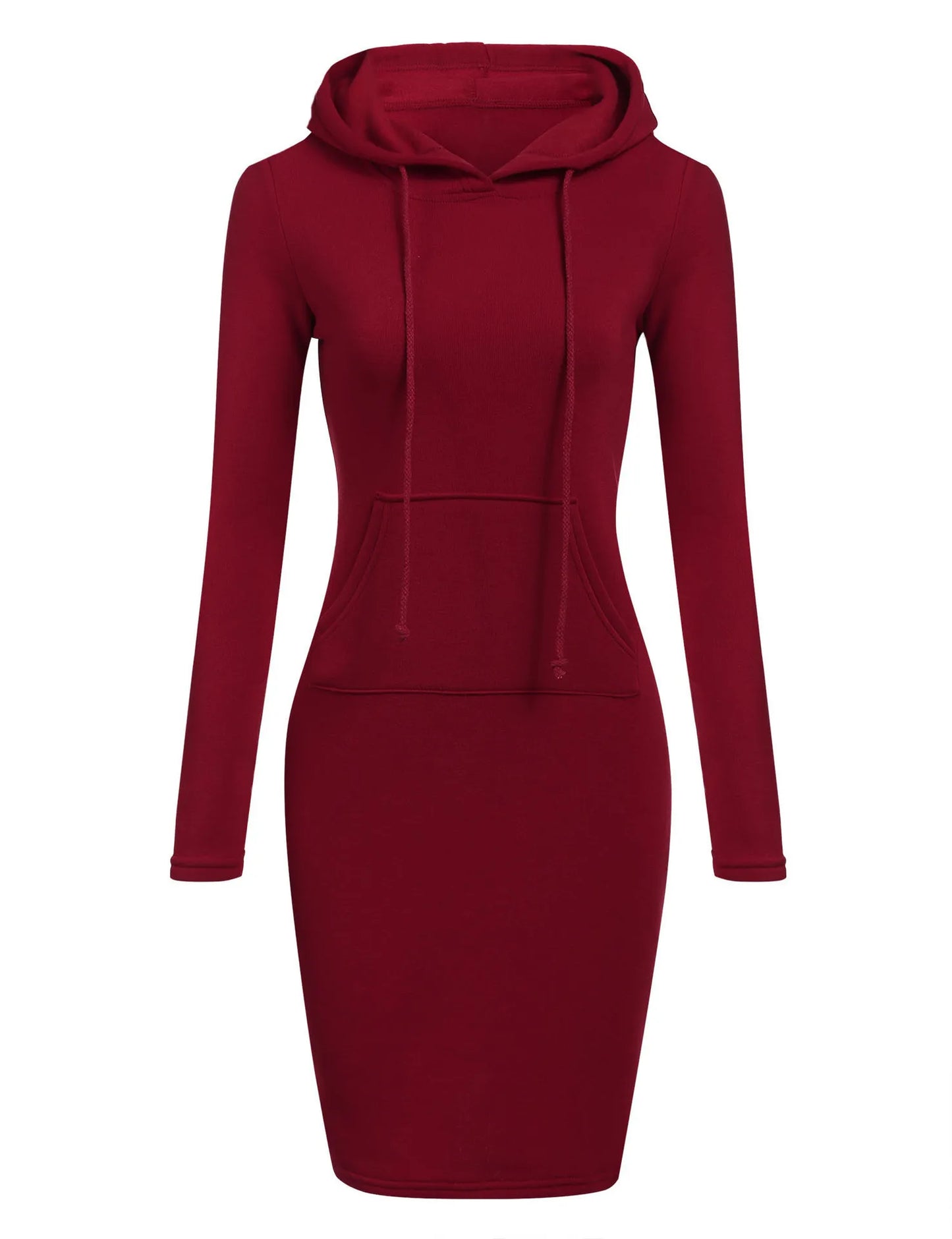 Autumn Casual Hooded Sweatshirt Dress for Women