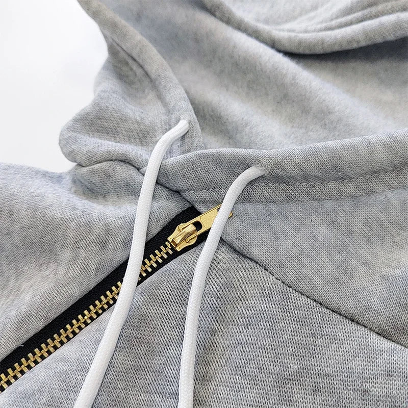 Cozy Side-Zip Hooded Sweatshirt Dress (Knee-Length)