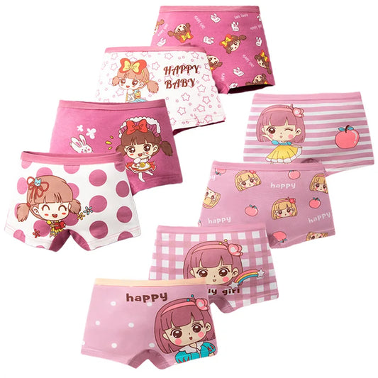 Multipack Girls Cotton Boy Shorts/Underwear