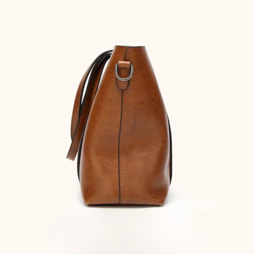 Vintage TPU Square Tote – Soft, Spacious Shoulder & Crossbody Bag for Women