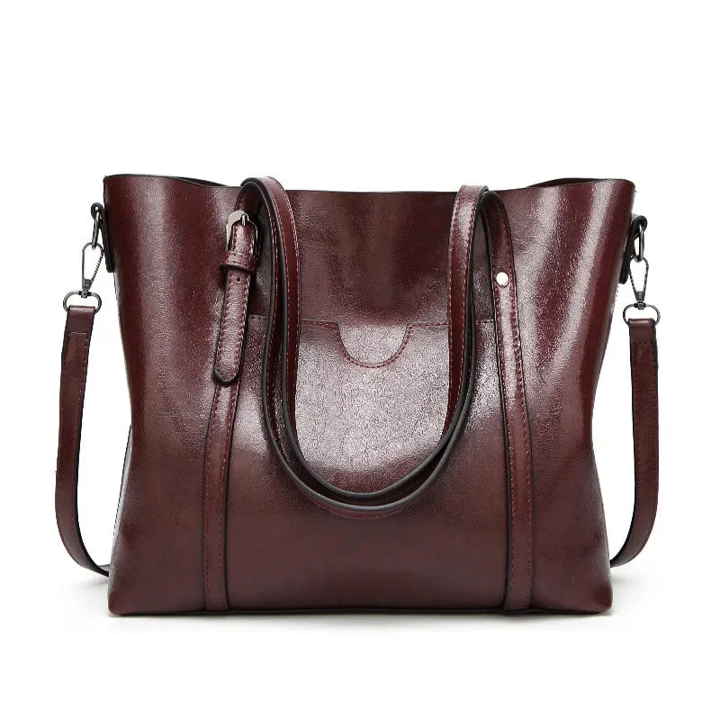 Vintage TPU Square Tote – Soft, Spacious Shoulder & Crossbody Bag for Women