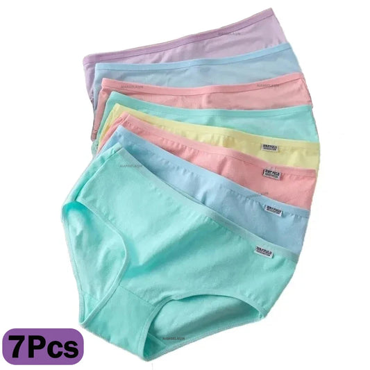 7-Pack Cotton Briefs for Women – Soft, Breathable